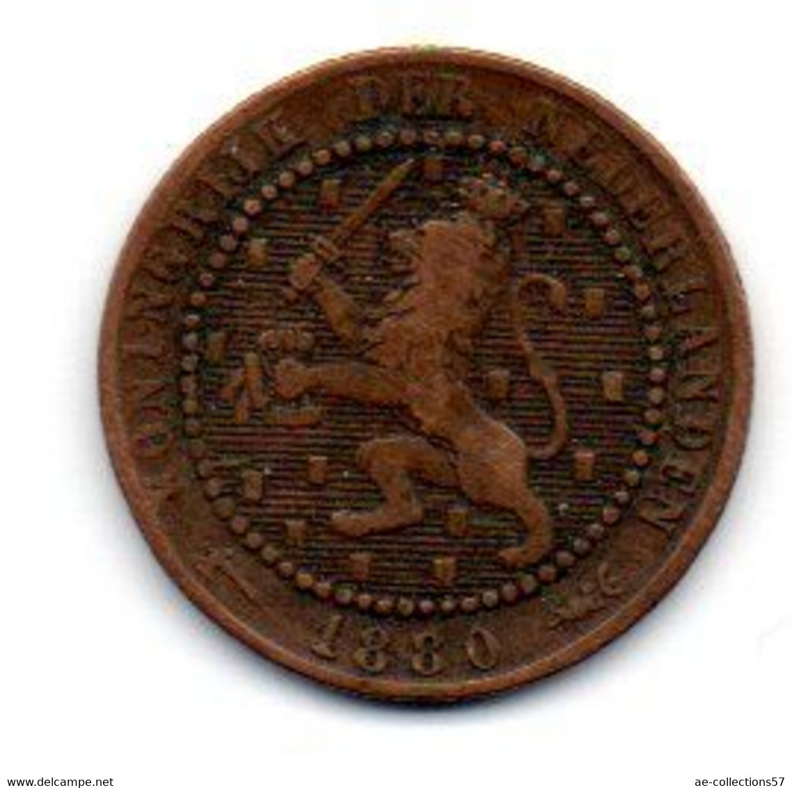 Pays Bas - 1 Cent 1880 - TB - 1849-1890 : Willem III