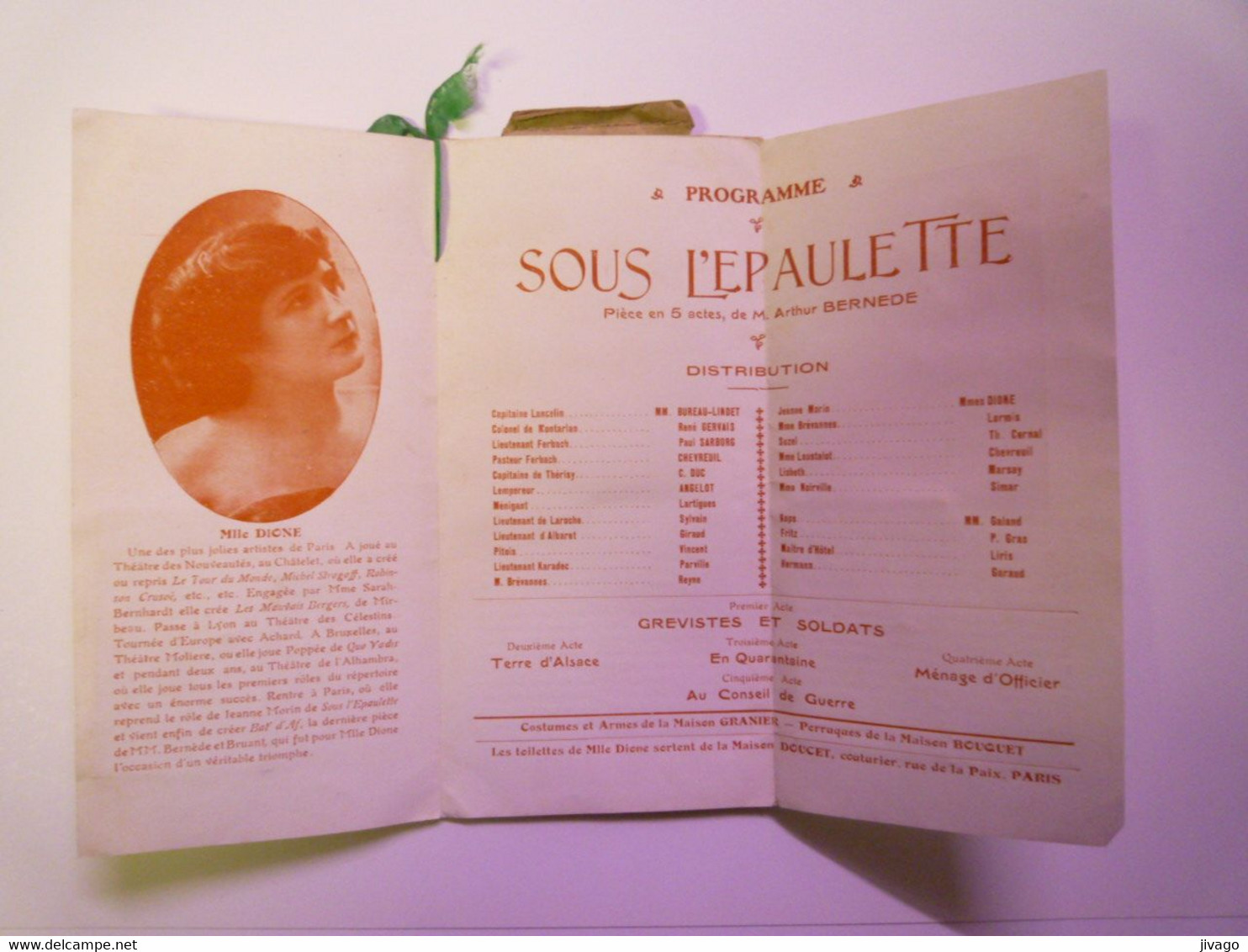 2021 - 620  Très Original Programme à Système (avec Miroir Et Dépliant)  Tournée René GERVAIS  "SOUS L'EPAULETTE"   XXX - Programmes