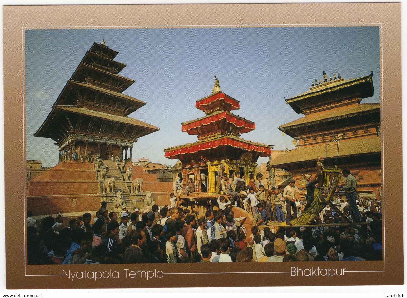 Bhaktapur - Nyatapola Temple - Chariot - Nepal - Népal