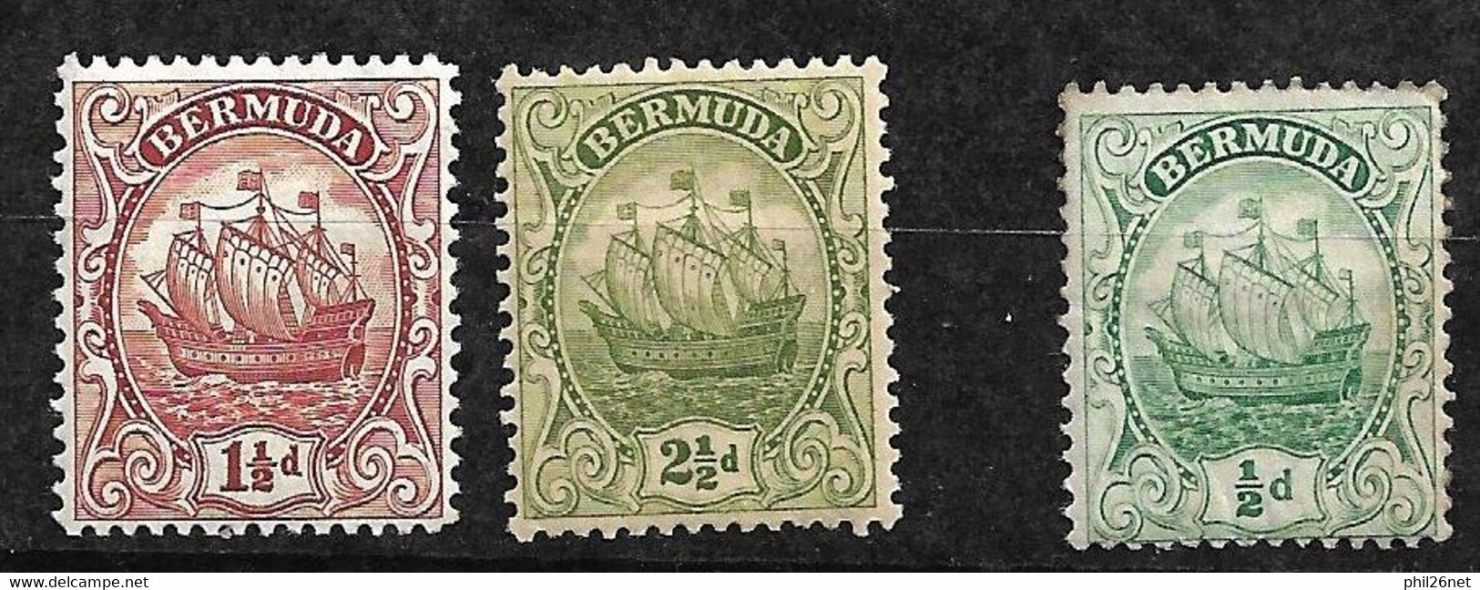 Bermudes    N° 39; 75A Et 77    Neufs *      B/TB    Voir Scans       - Bermuda