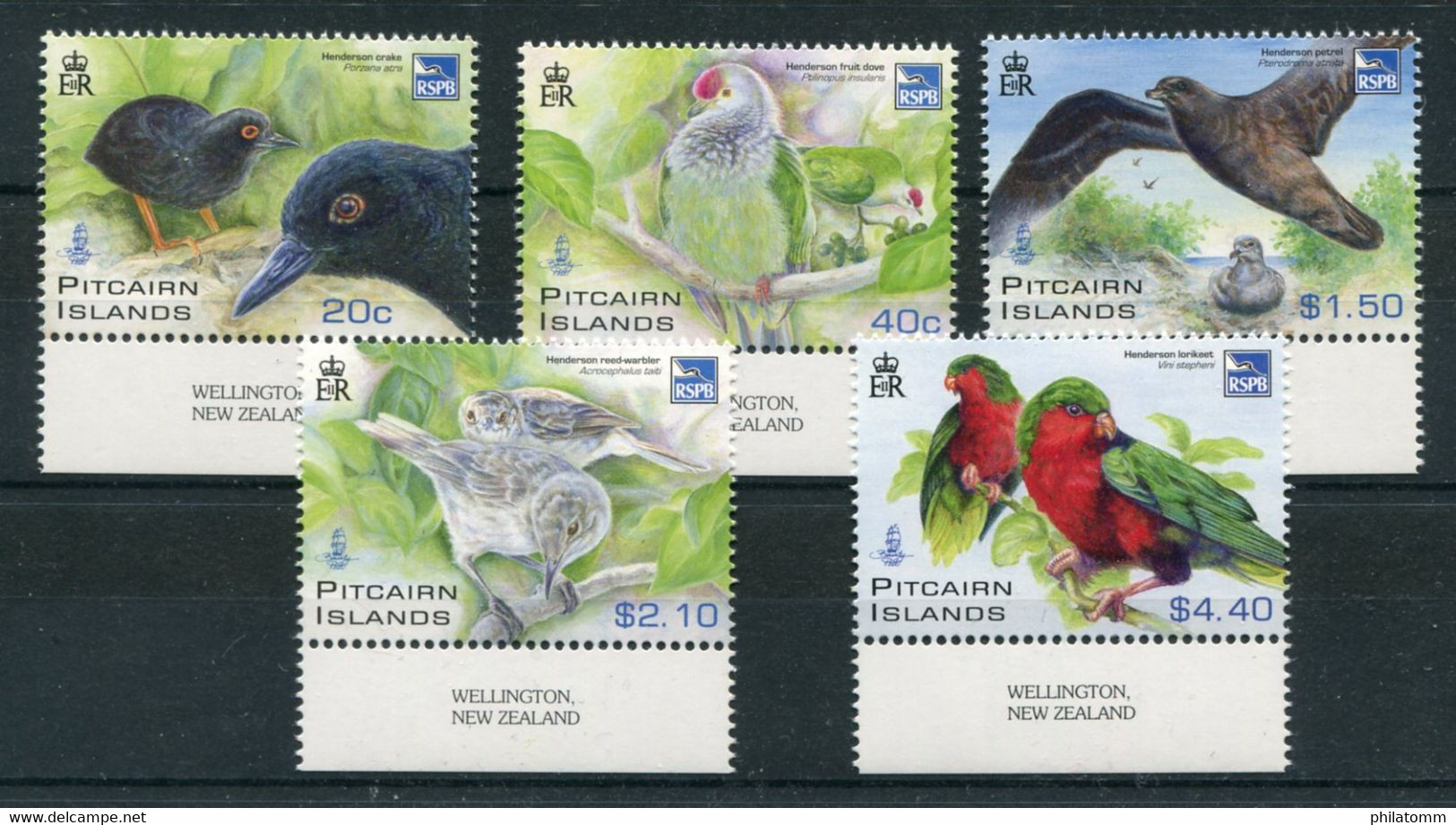 Pitcairn - Mi.Nr. 831 / 835 - "Vögel Der Henderson-Insel" ** / MNH (aus Dem Jahr 2011) - Islas De Pitcairn