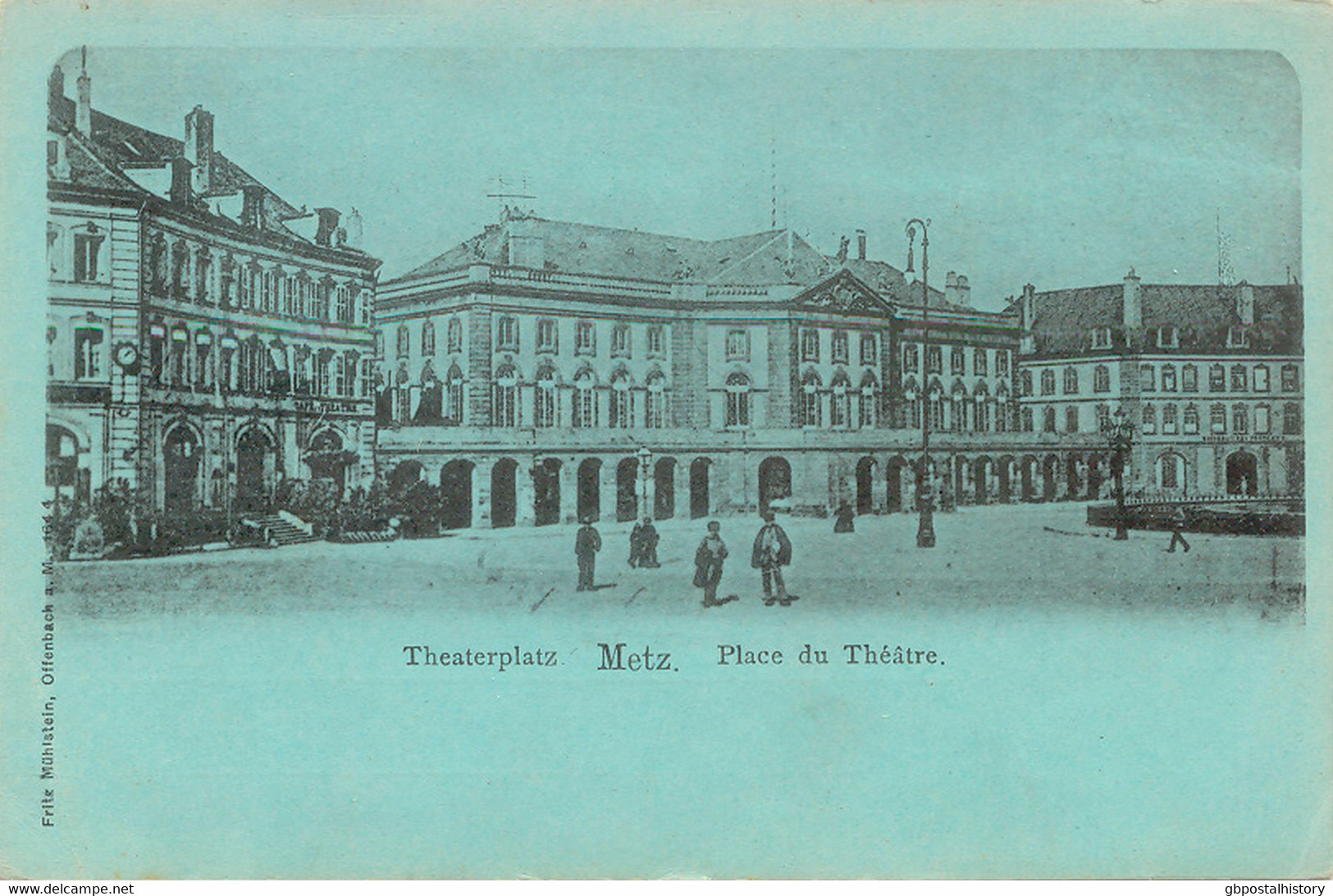 METZ, Ca. 1900, Ungebr. AK Theaterplatz, TOP-Erhaltung (Erhaltung 5 Von 5 Sternen) - Lorraine