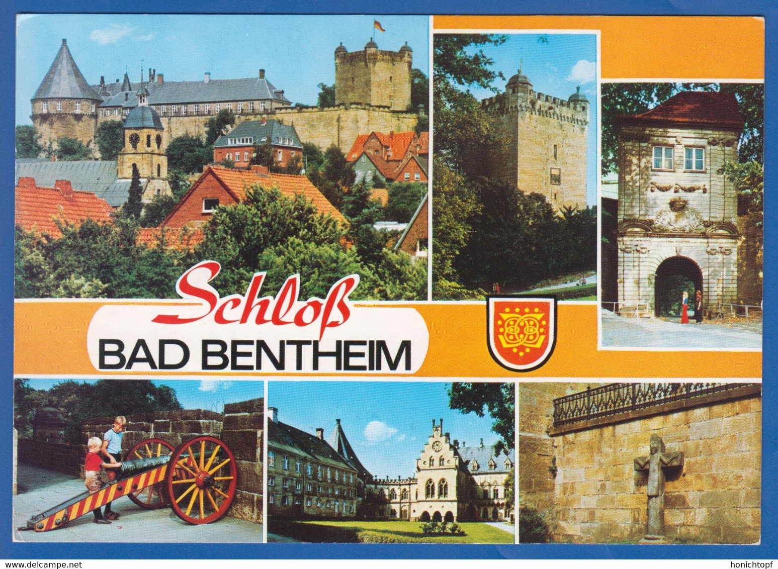 Deutschland; Bentheim; Multibildkarte, Schloss - Bentheim