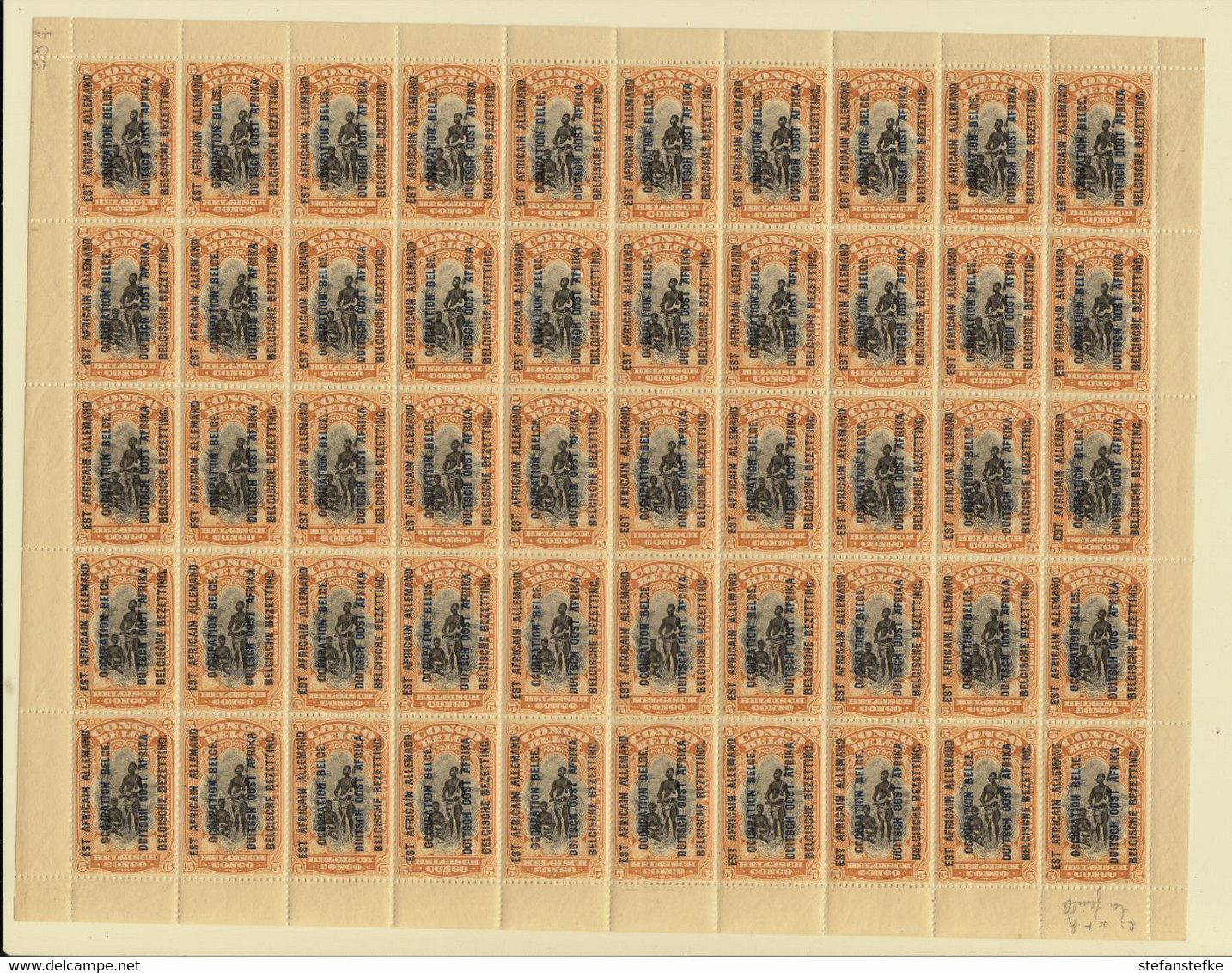 Ruanda - Urundi Ocb Nr :  35 Type B T14  ** MNH  (zie  Scan) II1A3 Surcharge L2, - Unused Stamps