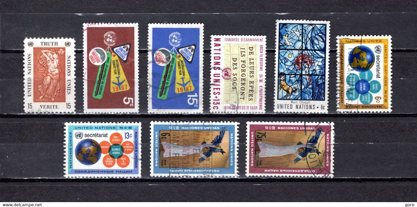 Naciones Unidas .- New York    1967-68  .-   169-170/171-173-174-175/176-177/178 - Used Stamps