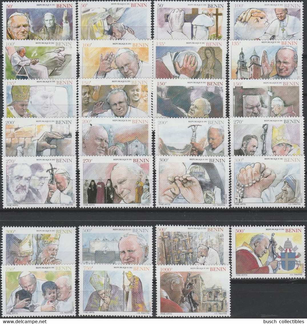 Bénin 2003 Visite Au Bénin Du Pape Jean Paul II Pope Papst John Johannes Paul Roma Rome Vatican Vatikan 27 Val. MNH** - Bénin – Dahomey (1960-...)