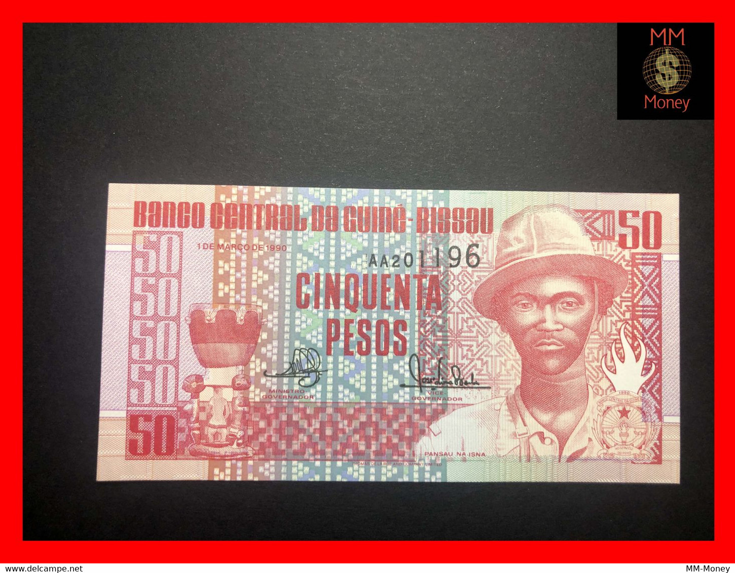 Guinea-Bissau 50 Pesos  1.3.1990   P. 10   UNC - Guinea-Bissau