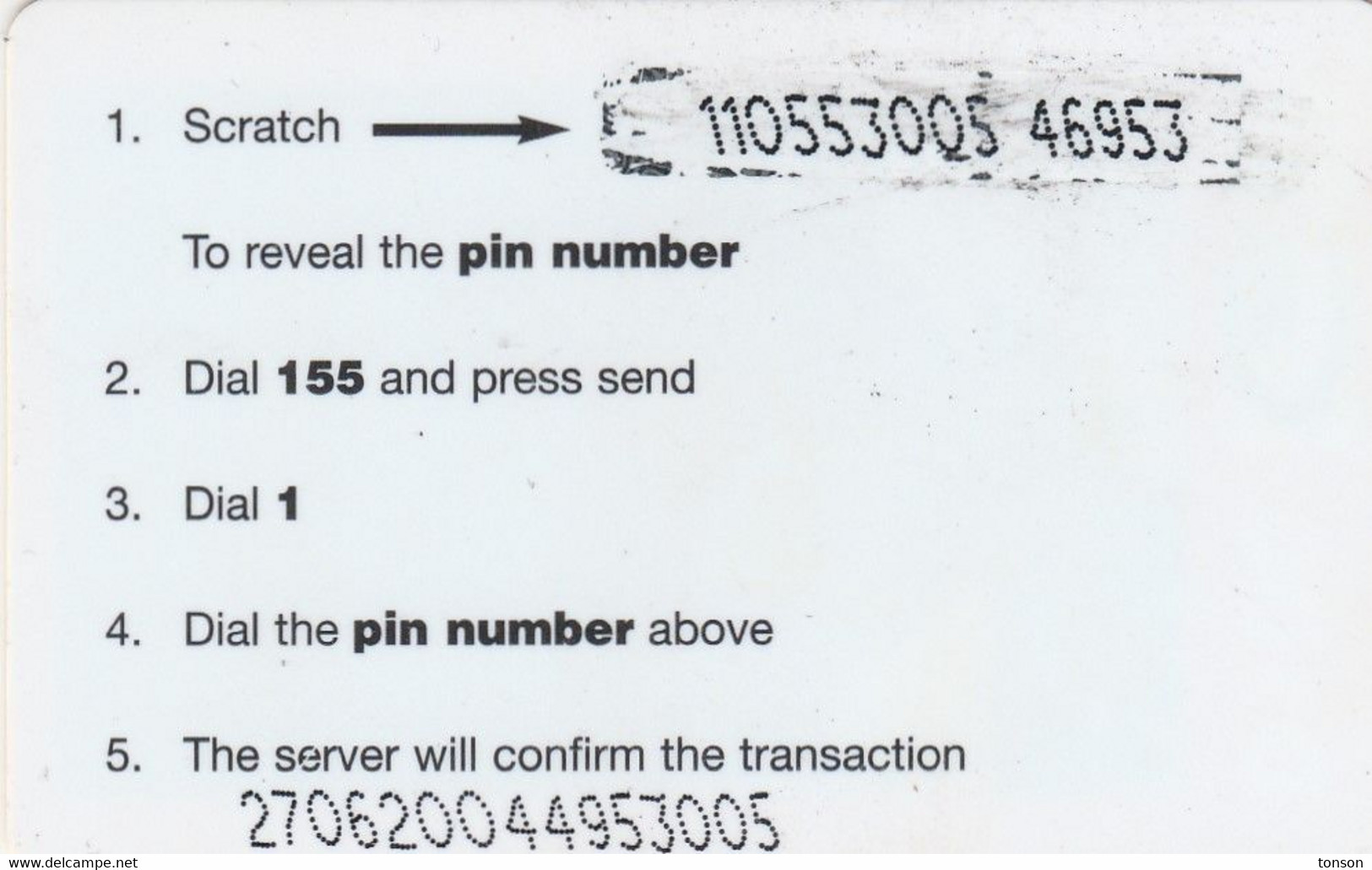 Gambia, GM-GCL-REF-0009, Haystack - Type 3, 2 Scans.   D100" In Bold Font. Thick Arrow After "Scratch" - Gambie