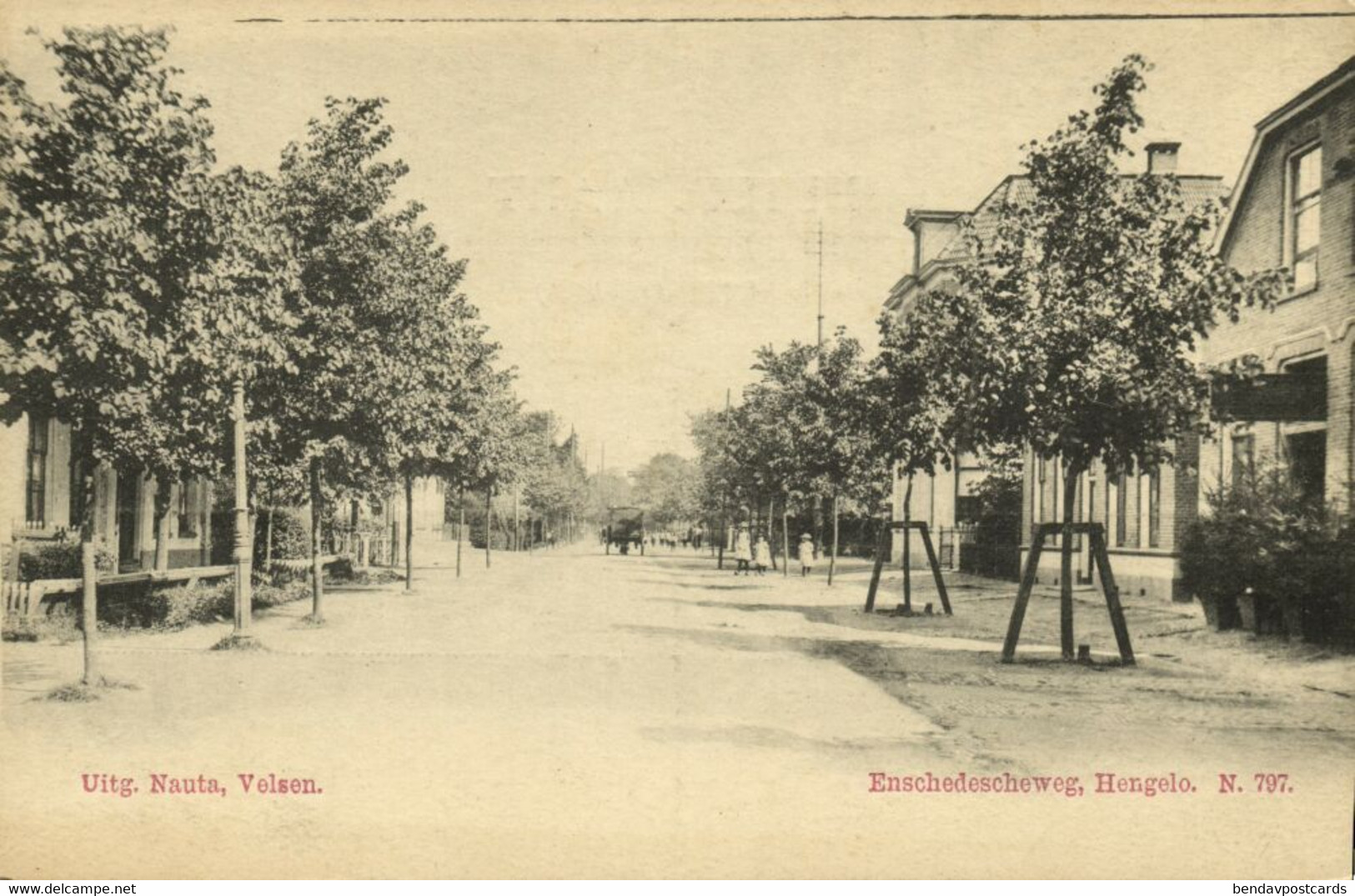 Nederland, HENGELO, Enschedescheweg (1900s) Nauta 797 Ansichtkaart - Hengelo (Ov)