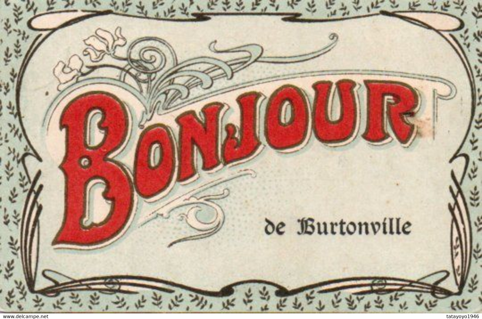 Bonjour De Burtonville Circulé En 1908 - Vielsalm