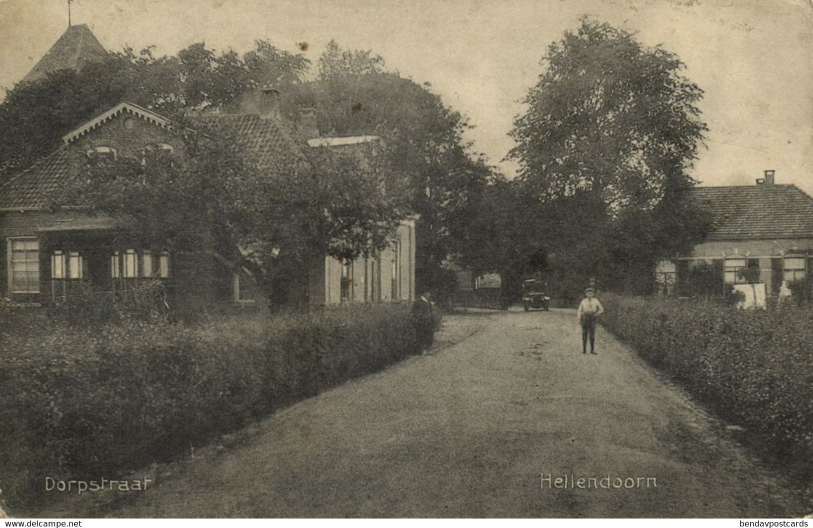Nederland, HELLENDOORN, Dorpstraat (1916) Ansichtkaart - Hellendoorn