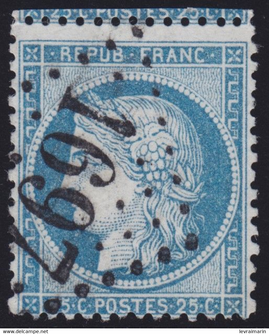 N°60A Oblitéré GC 1697 De Le Grand Luce (71), Indice 5, Frappe Parfaite, TB - 1871-1875 Ceres