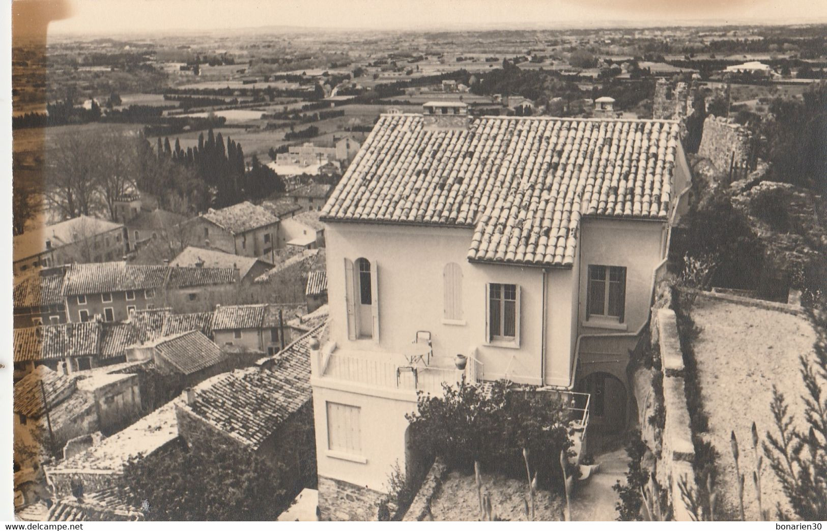 CPSM 84    BEAUMES DE VENISE TERRASSE DU VIEUX CHATEAU - Beaumes De Venise