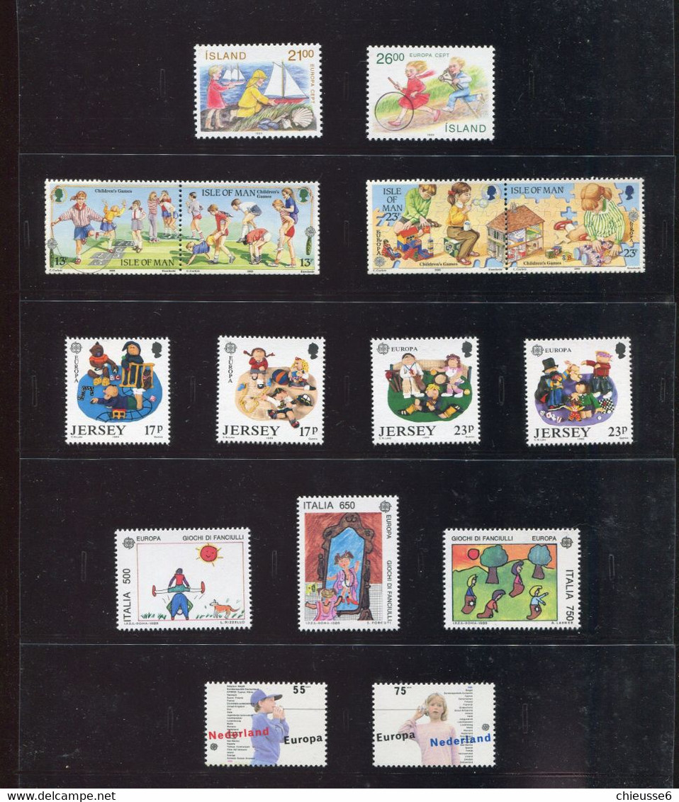 Collection EUROPA De 1984 à 1991 Timbres Tous Neuf ** - Sammlungen