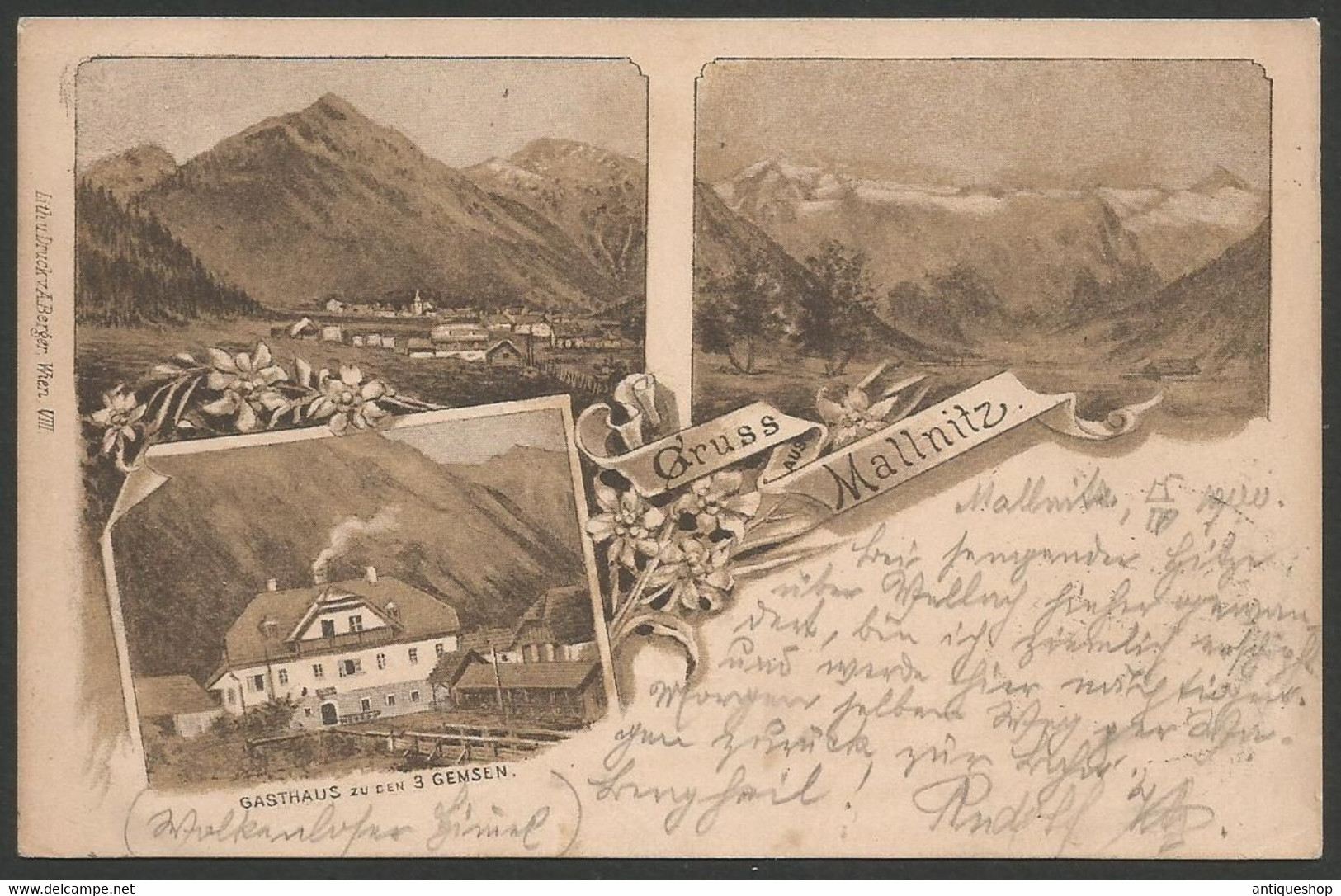 Austria-----Mallnitz-----old Postcard - Mallnitz