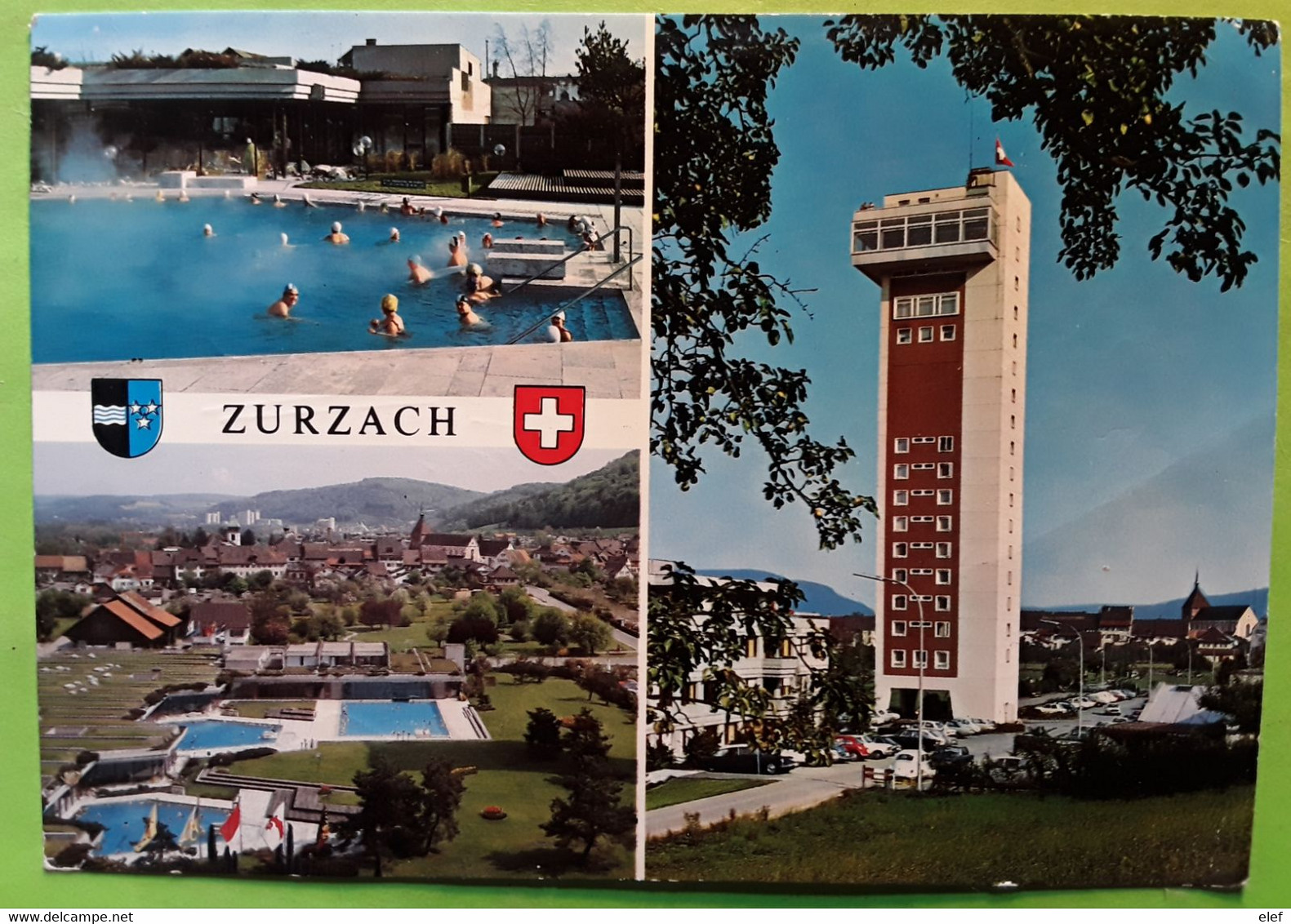 Thermalbad ZURZACH, Suisse Schweiz , Thermalquelle Mit Ca 40 ° Celcius,1000 Liter Pro Minute Erbohrt 5 September 1955 TB - Zurzach