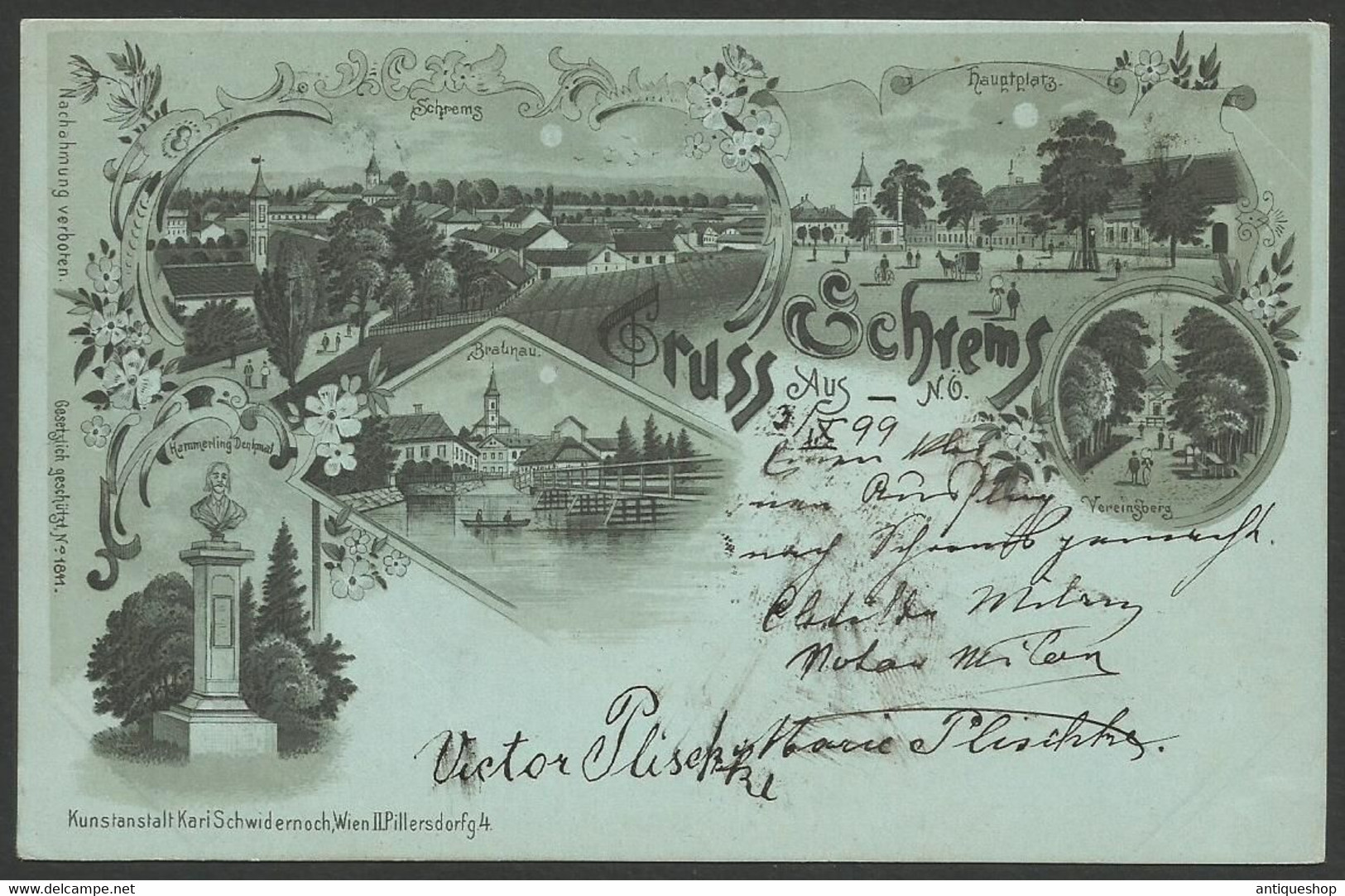 Austria-----Schrems-----old Postcard - Schrems