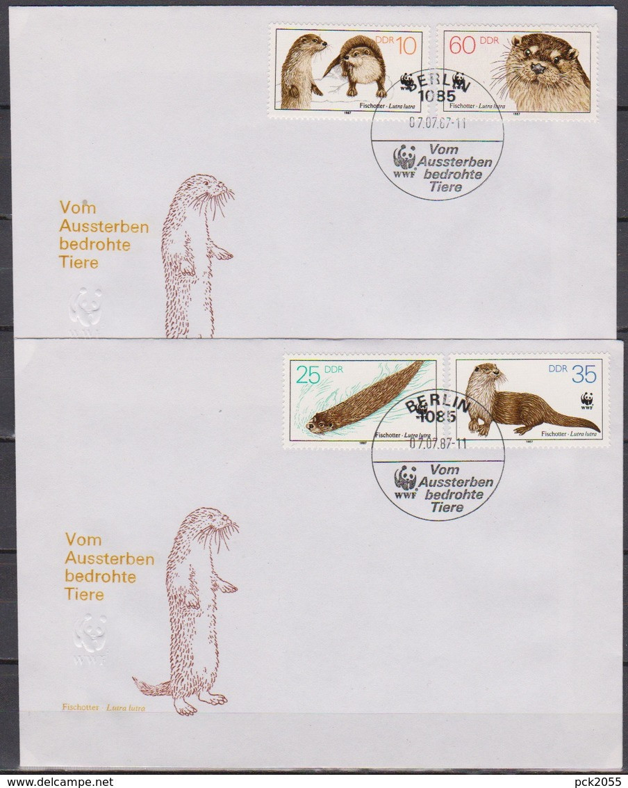 DDR FDC1987 Nr.3107 - 1310 Weltweiter Naturschutz:Vom Aussterben Bedrohte Tiere  (d 2655 )günstige Versandkosten - 1981-1990