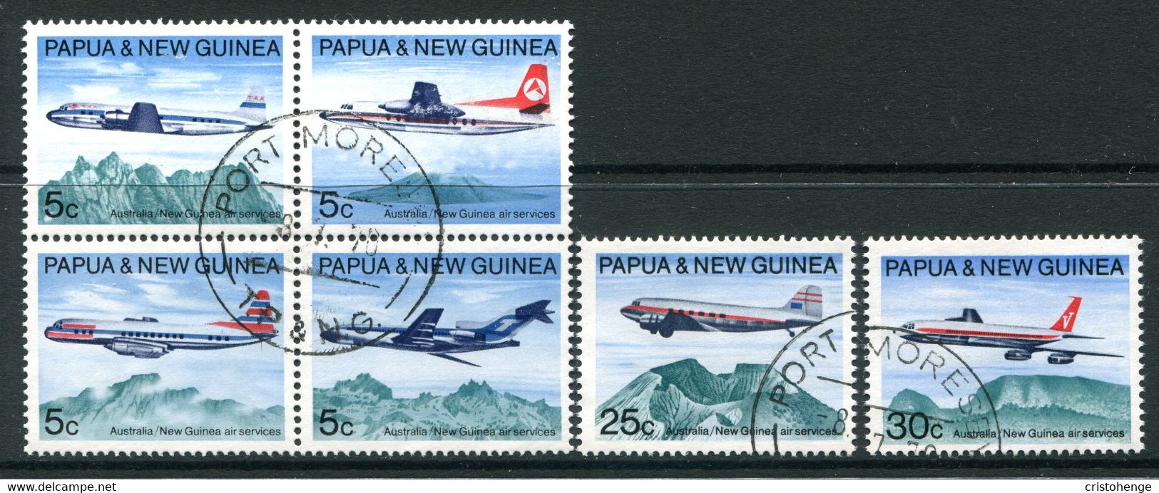 Papua New Guinea 1970 Australia & New Guinea Air Services Set Used (SG 177-182) - Papua Nuova Guinea