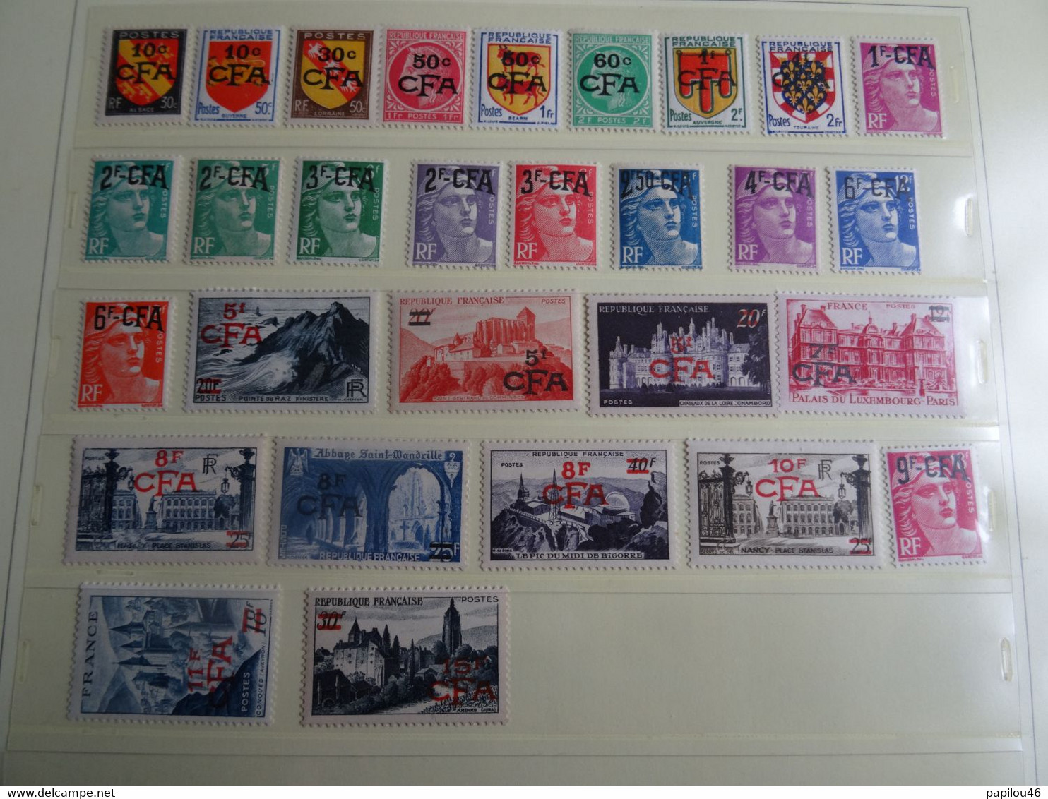 Série Réunion C.F.A  NEUVE ** 1949/1952 Y Et T 281 à 306 - Unused Stamps