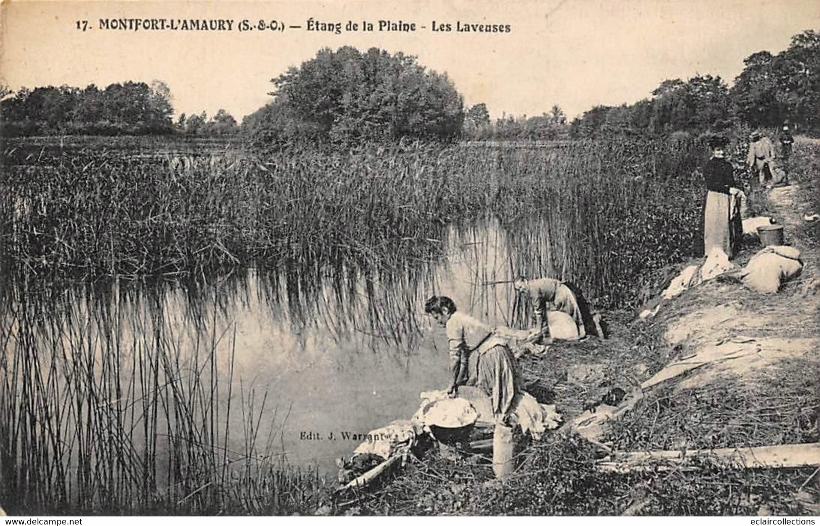 Montfort L'Amaury           78      Etang De La Plaine. Les Laveuses    (voir Scan) - Montfort L'Amaury