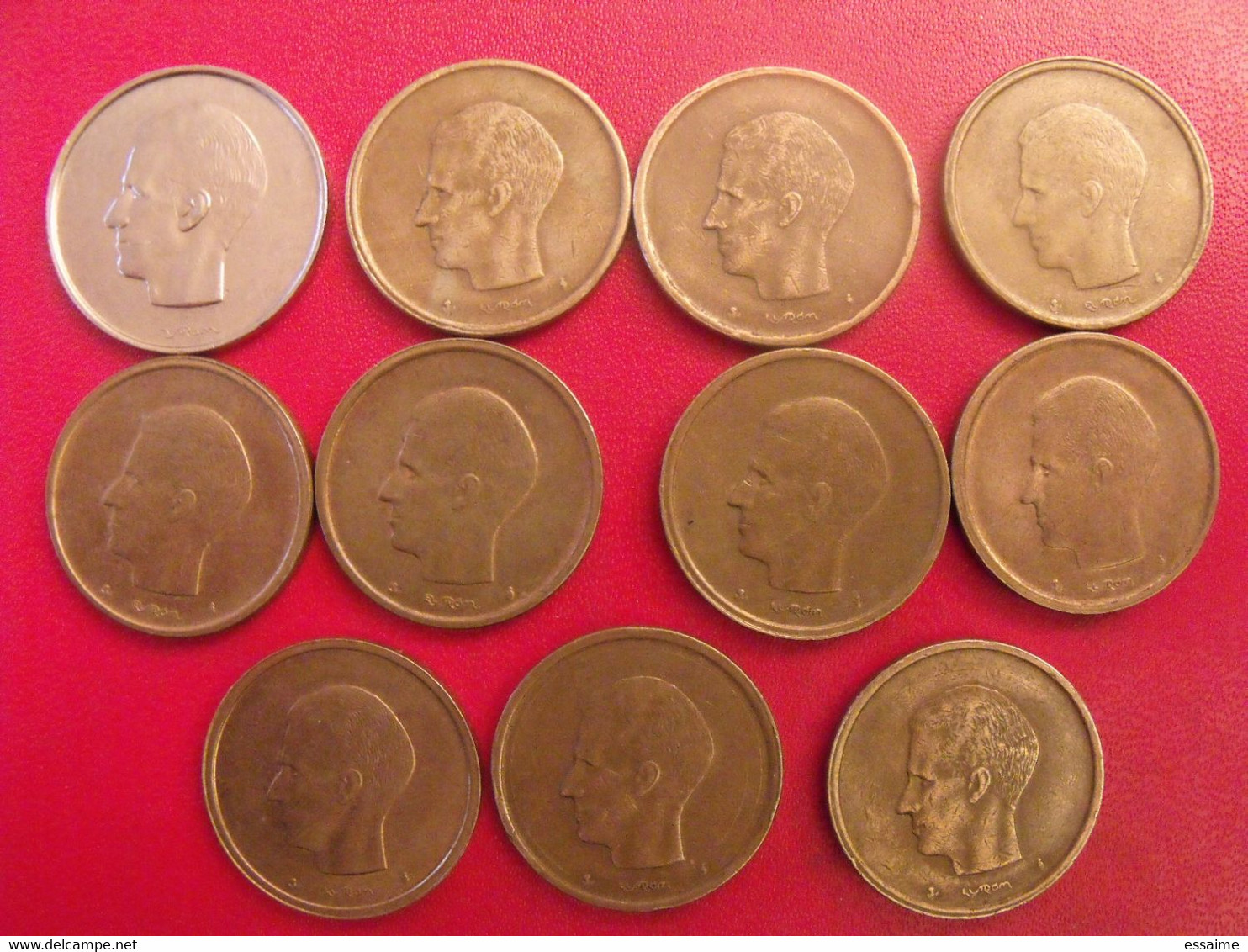 Belgique Belgie. Lot De 11 Pièces : 10 Francs 1976 Et 10x 20 Francs 1951-1993 - 20 Francs