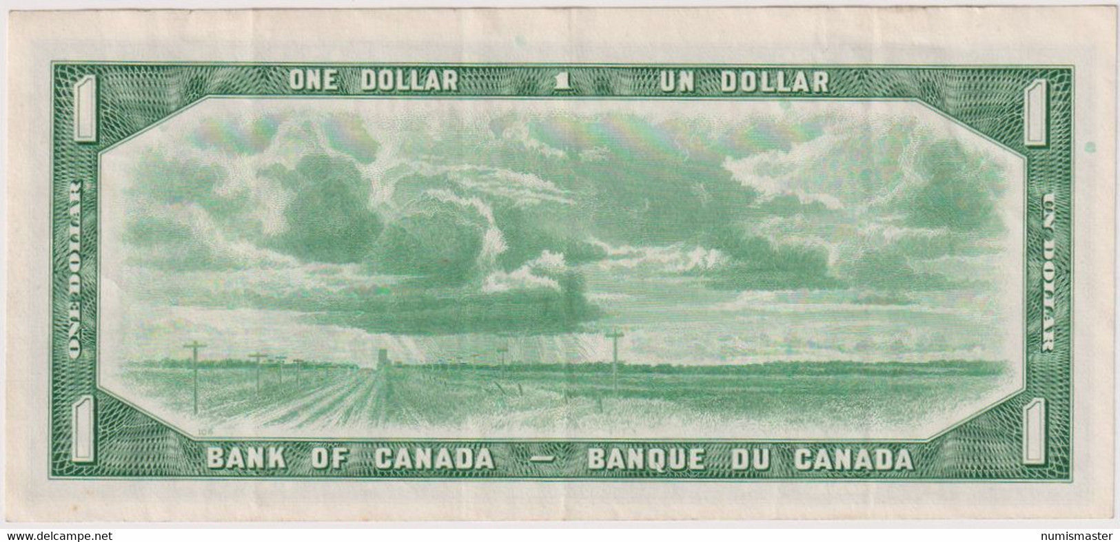 CANADA 1 DOLLAR SERIES 1954 , SIGN . BAETTIE - RASMINSKY - Kanada