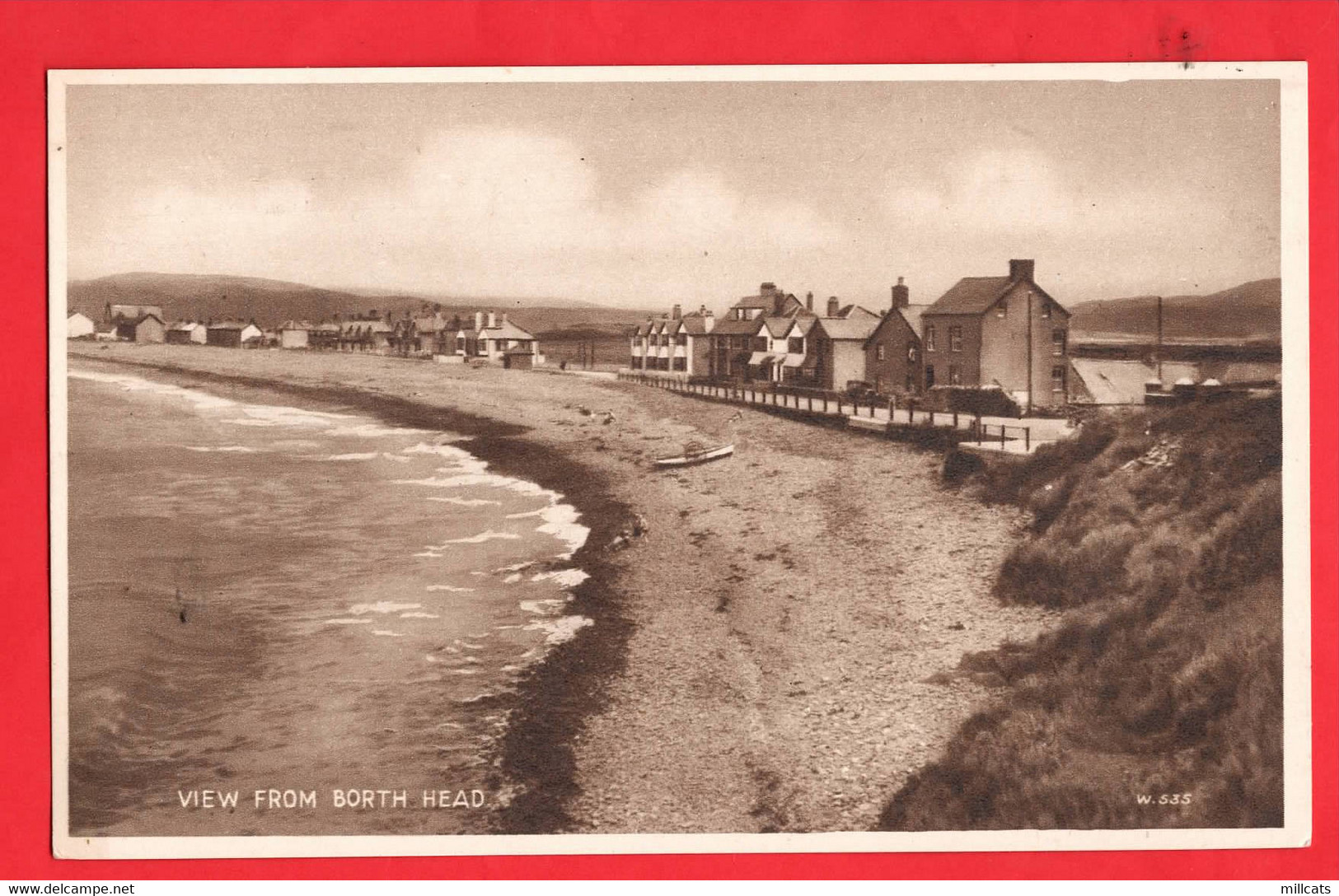 Cardiganshire  Borth Near Aberystwyth        + WW2 Yalta Declaration Quotation - Cardiganshire