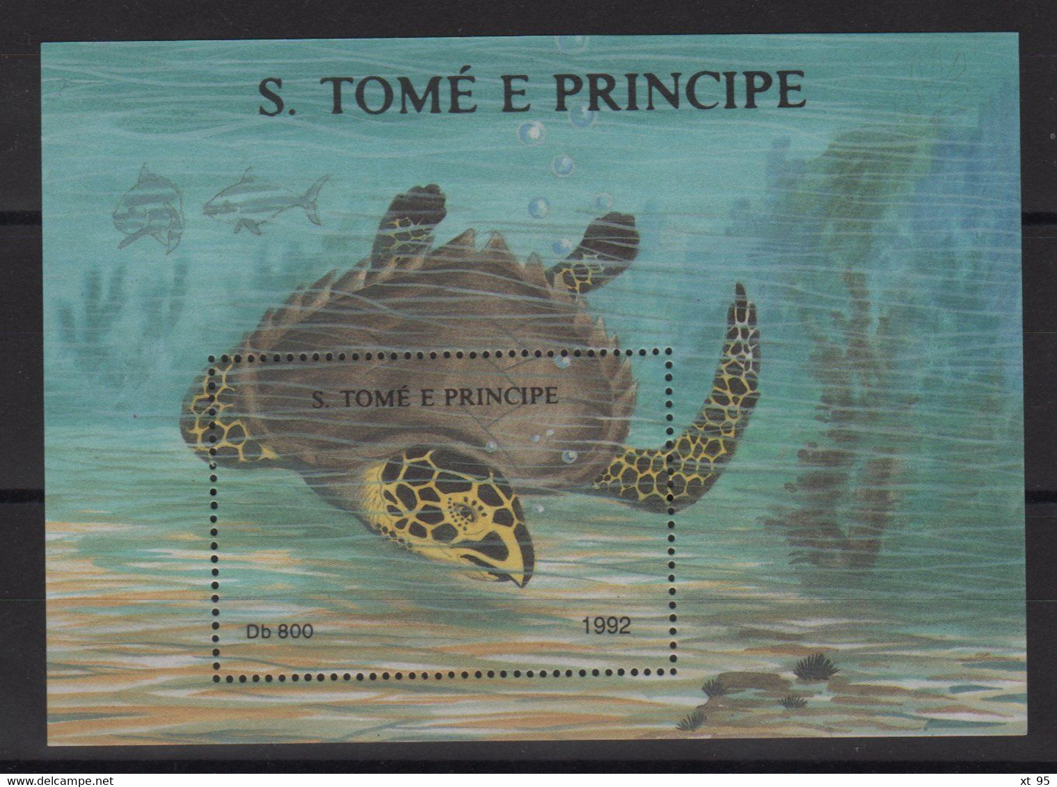 Sao Tome Et Principe - BF 123 - Faune Tortue - Cote 9€ - ** Neuf Sans Charniere - Sao Tome Et Principe