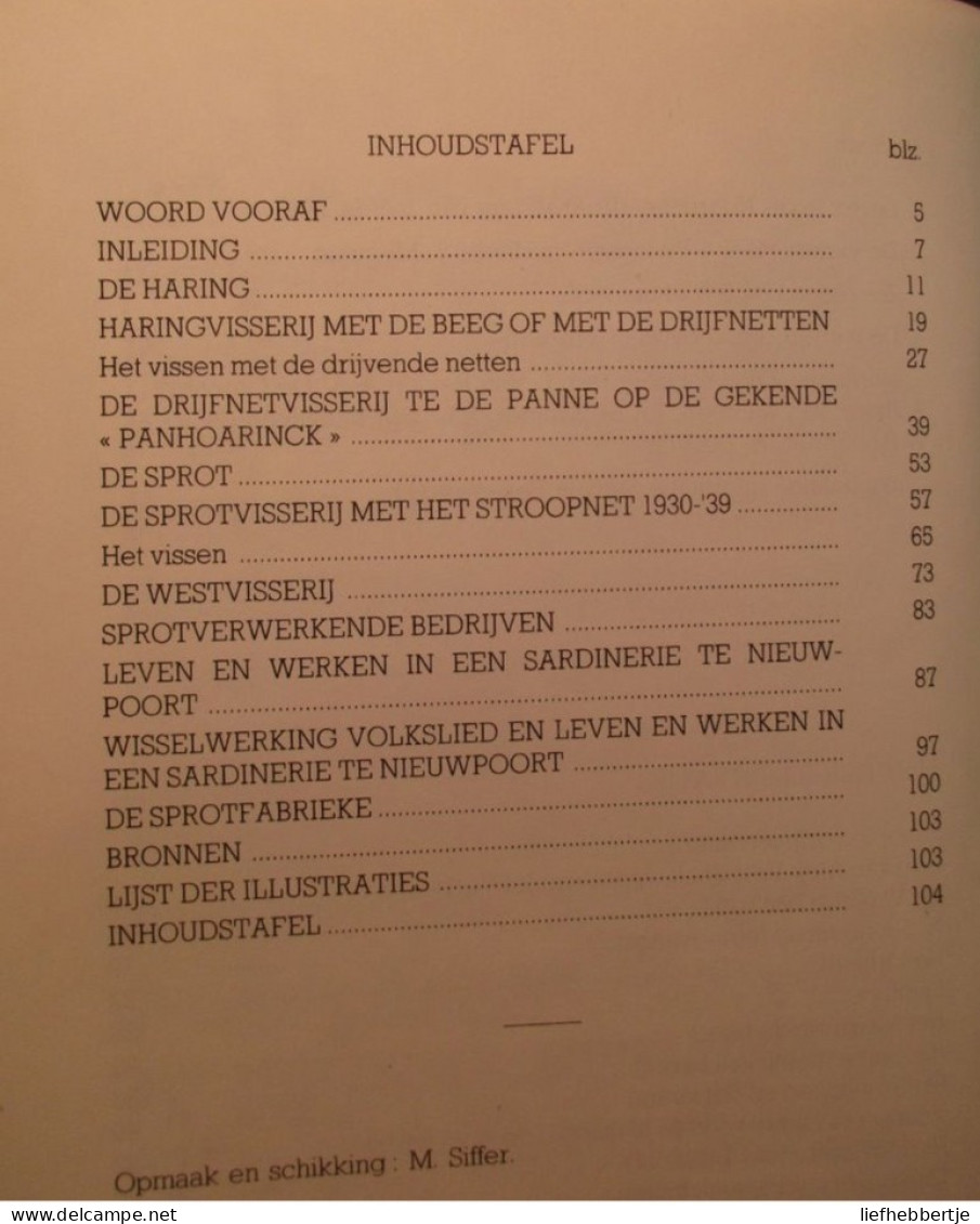 Haring En Sprot In Drijf- En Stroopnet - Door W. Lanszweert En J. Verbanck - 1986 - Fishing