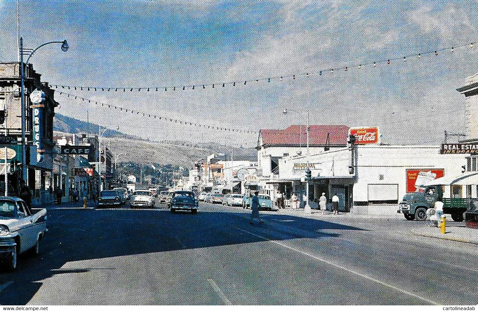 [DC12509] CPA - CANADA - KAMLOOPS - VICTORIA STREET LOOKING WEST - Non Viaggiata - Old Postcard - Kamloops