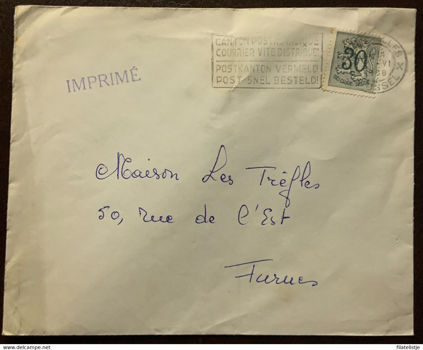 België Omslag Met Zegelnr 1027 - Enveloppes
