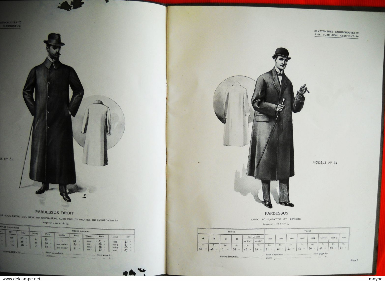 Catalogue  Vêtements Caoutchoutés Pour Hommes Et Dames - Du  1er Février 1914 - Andere & Zonder Classificatie