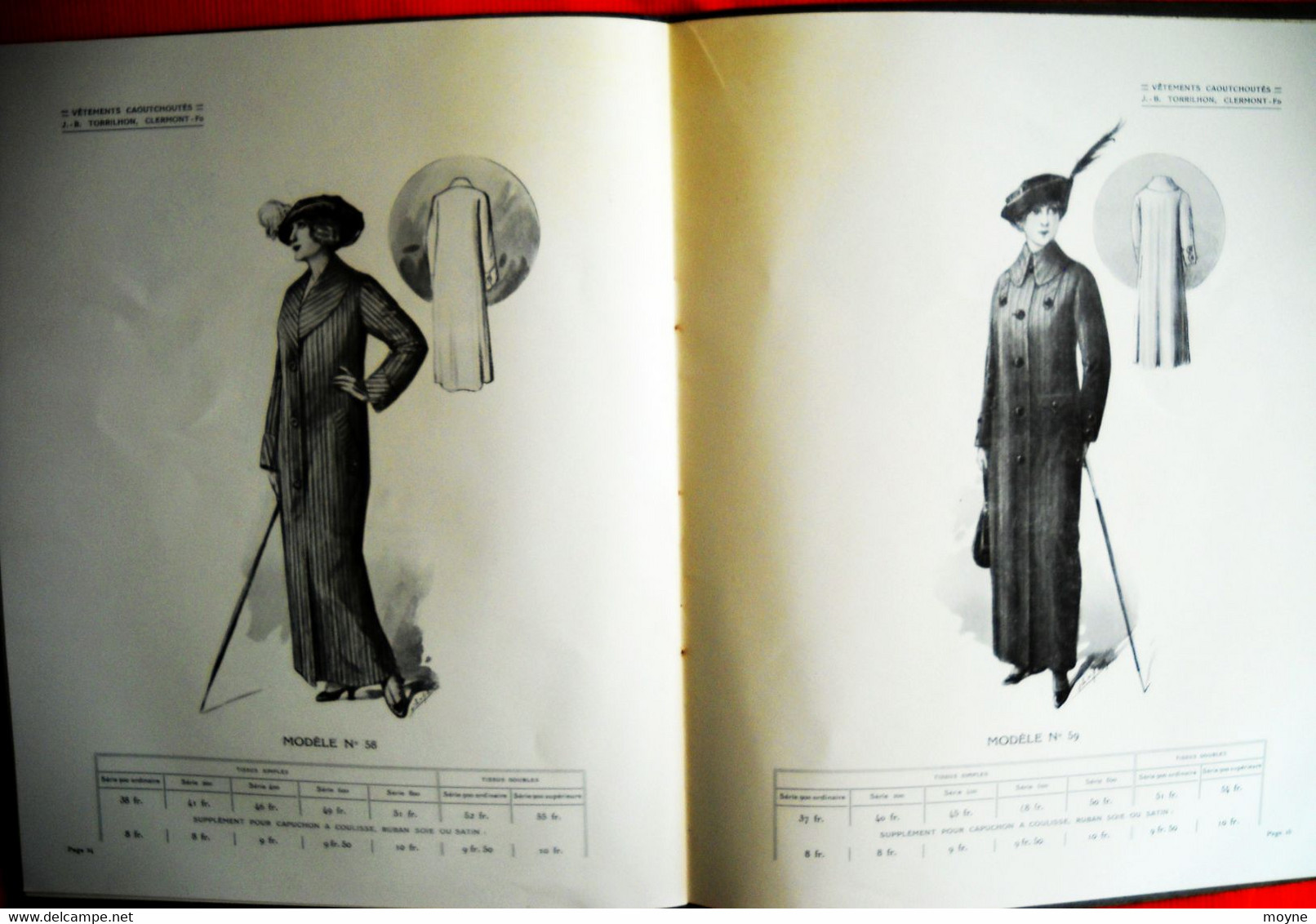 Catalogue  Vêtements Caoutchoutés Pour Hommes Et Dames - Du  1er Février 1914 - Andere & Zonder Classificatie