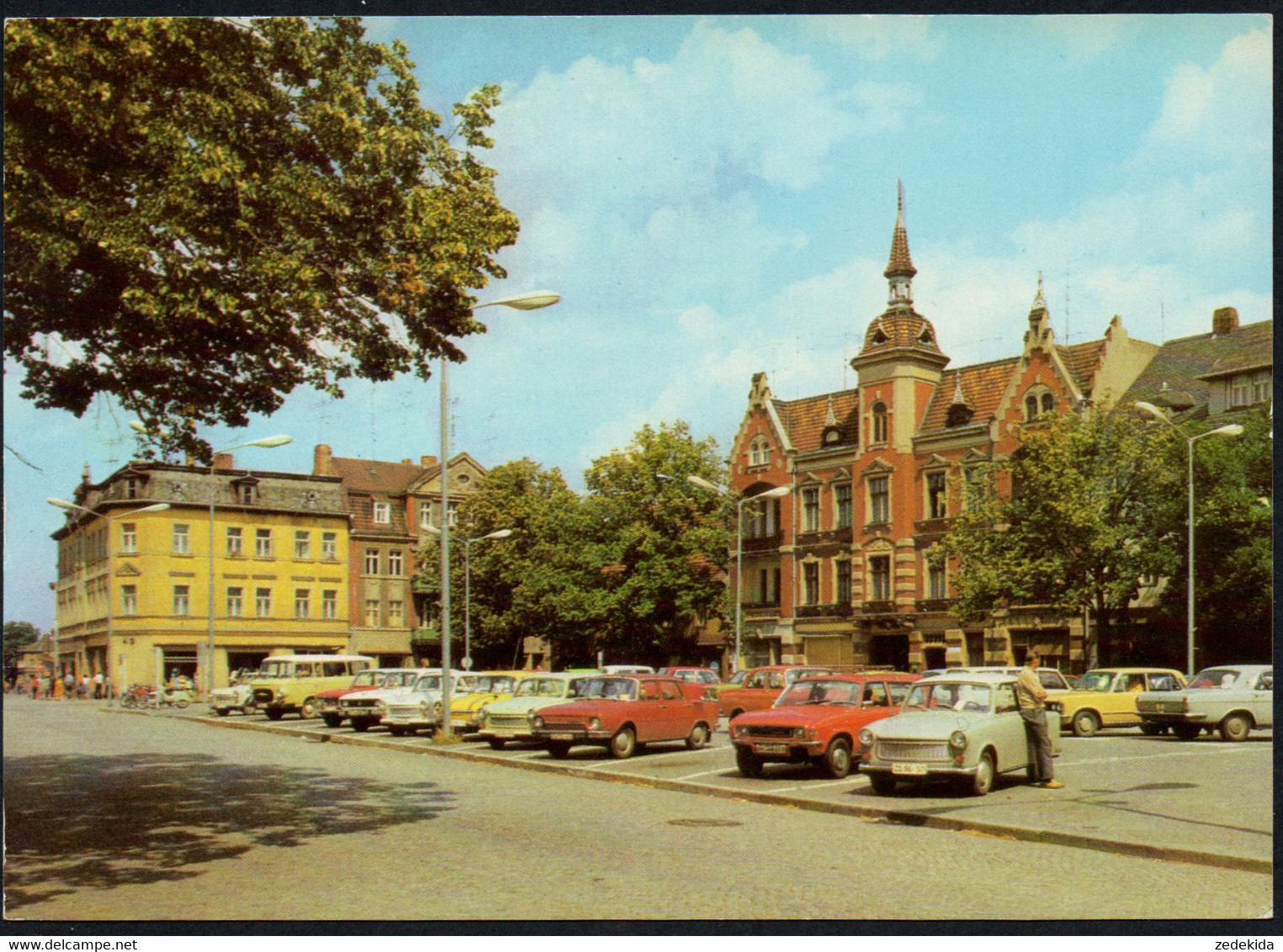 D6333 - TOP Finsterwalde Parkplatz Auto Car - Bild Und Heimat Reichenbach - Finsterwalde