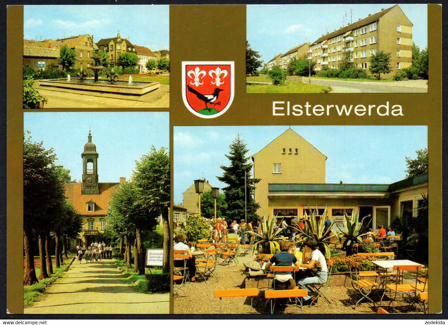 E0123 - TOP Elsterwerda Eiscafe - Bild Und Heimat Reichenbach - Elsterwerda