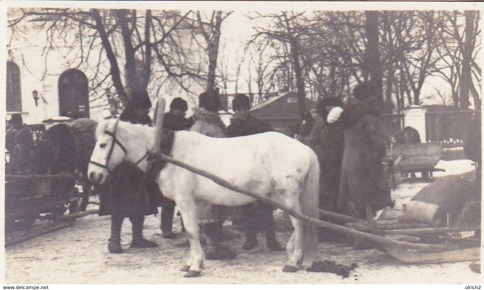 AK Foto Russland - Pferdeschlitten Und Einheimische Mit Pelzmützen - Ca. 1910 (54287) - Europe