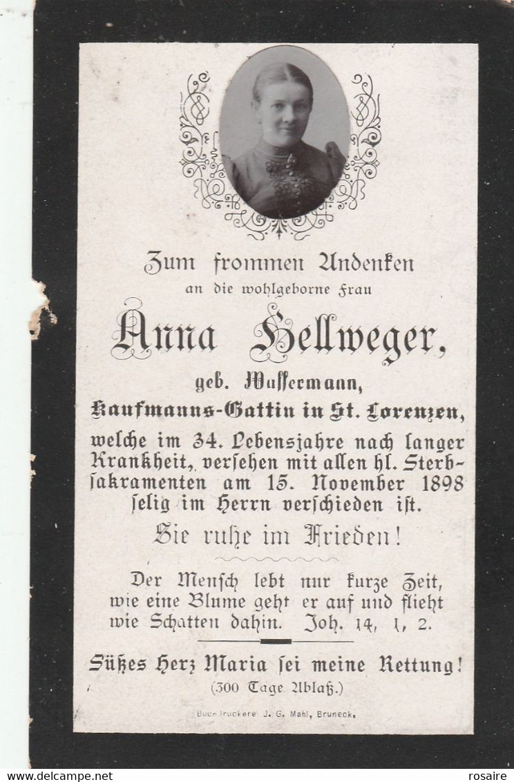 Anna Hellweger-musserman? 1898 - Images Religieuses