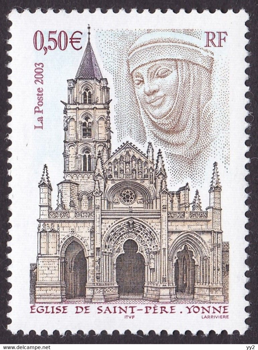 3586, Eglise De Saint Pierre, Sans Phospho, Neuf, Signé Calvès - Unused Stamps