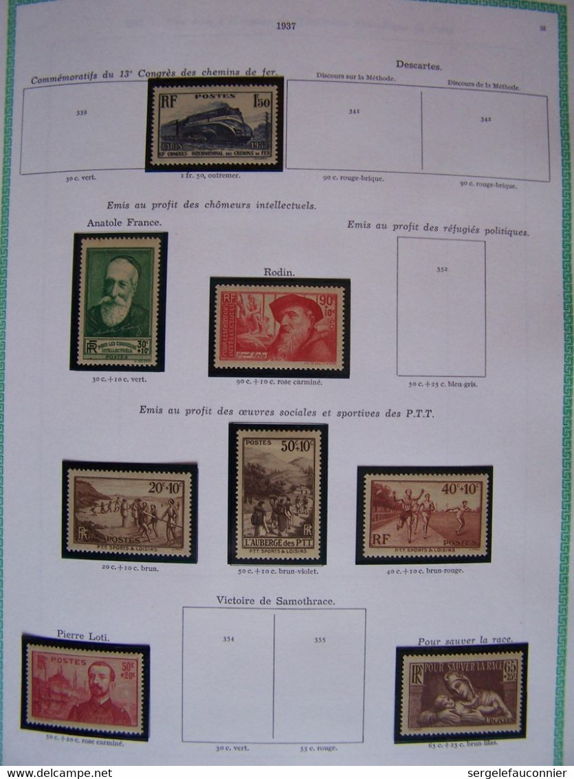 ALBUM FRANCE NEUFS  Yvert et Tellier Gamme Futura pages préimprimées 154 pages de timbres sur la période 1849-1983