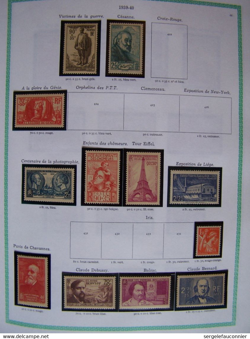 ALBUM FRANCE NEUFS  Yvert et Tellier Gamme Futura pages préimprimées 154 pages de timbres sur la période 1849-1983