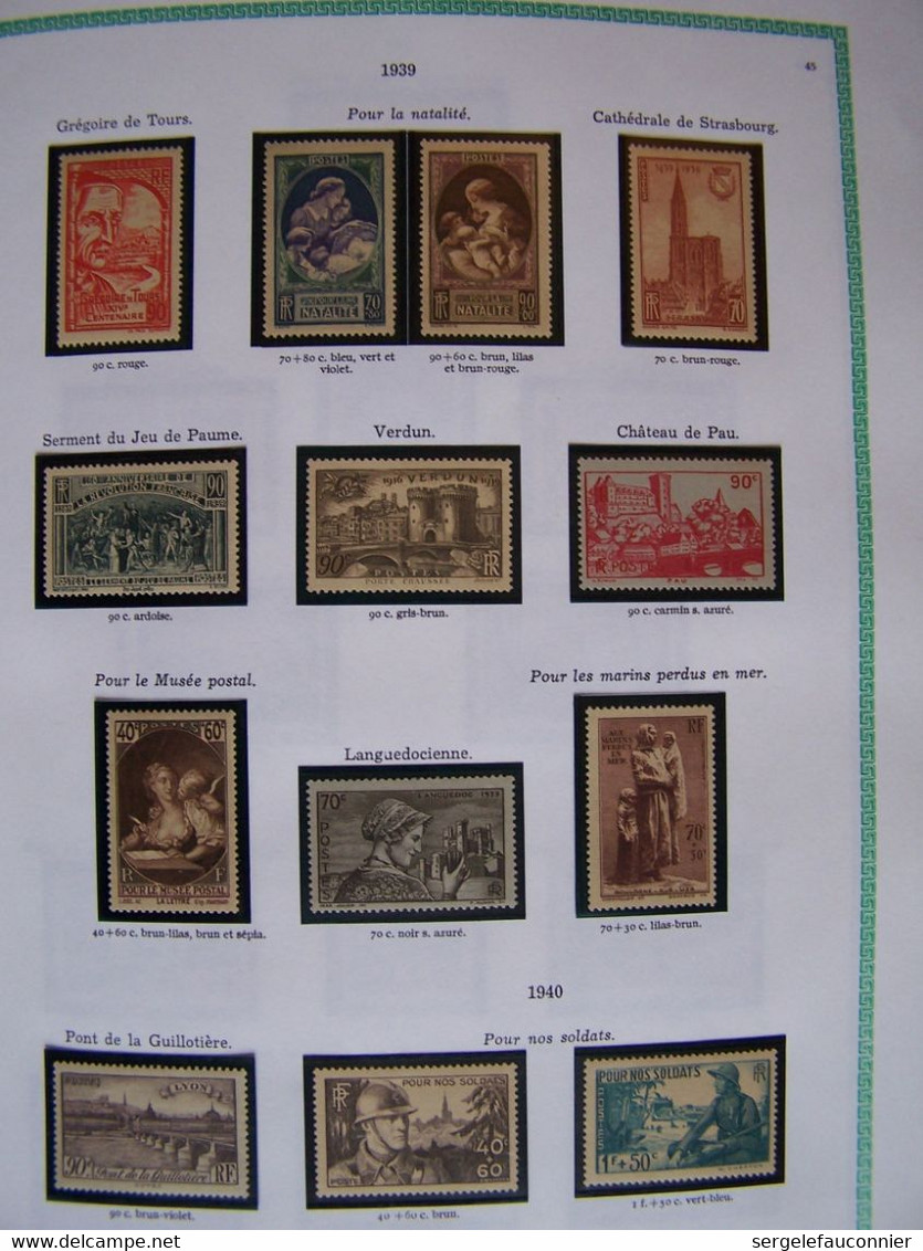 ALBUM FRANCE NEUFS  Yvert et Tellier Gamme Futura pages préimprimées 154 pages de timbres sur la période 1849-1983