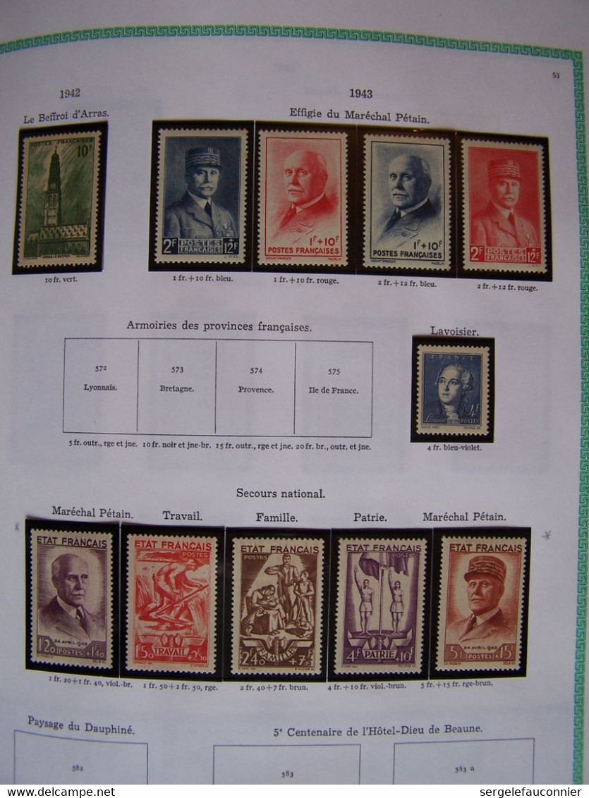 ALBUM FRANCE NEUFS  Yvert et Tellier Gamme Futura pages préimprimées 154 pages de timbres sur la période 1849-1983