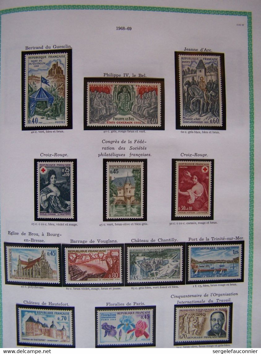 ALBUM FRANCE NEUFS  Yvert et Tellier Gamme Futura pages préimprimées 154 pages de timbres sur la période 1849-1983