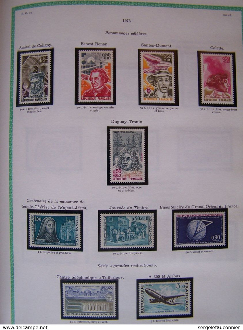 ALBUM FRANCE NEUFS  Yvert et Tellier Gamme Futura pages préimprimées 154 pages de timbres sur la période 1849-1983