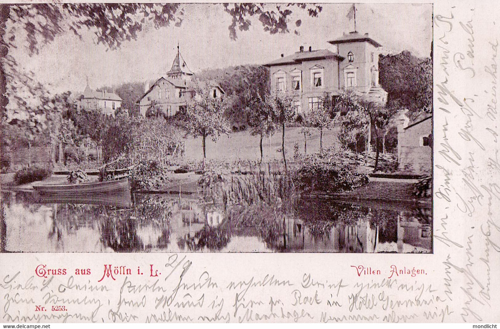 Gruss Aus Mölln In Lauenburg. Villen Anlagen, 1899. - Moelln