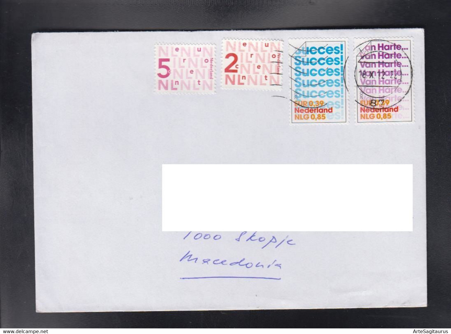 NETHERLANDS, COVER, REPUBLIC OF MACEDONIA + - Lettres & Documents