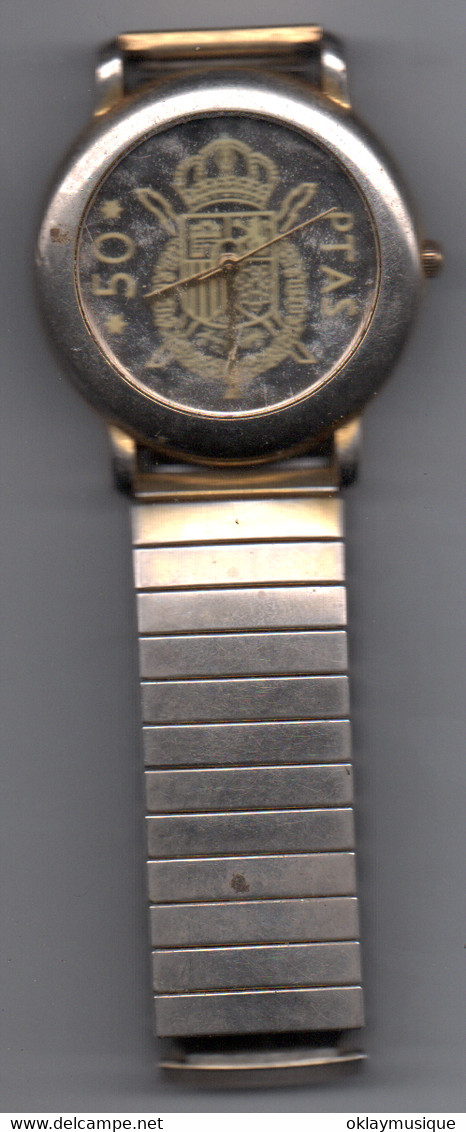 Piéce De 50 Ptas - Advertisement Watches