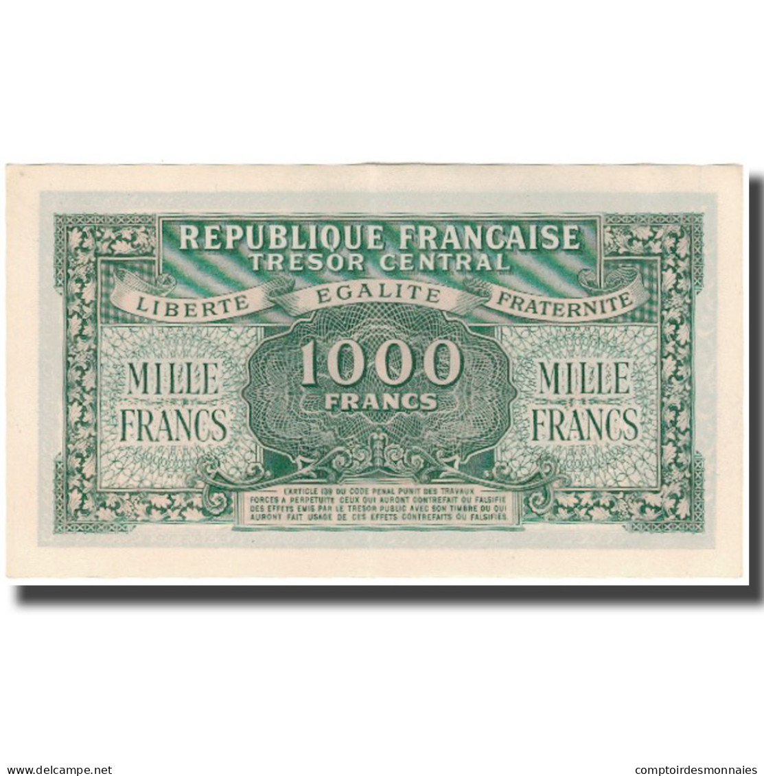 France, 1000 Francs, Marianne, 1945, SUP, Fayette:VF 12.1, KM:107 - 1943-1945 Marianna