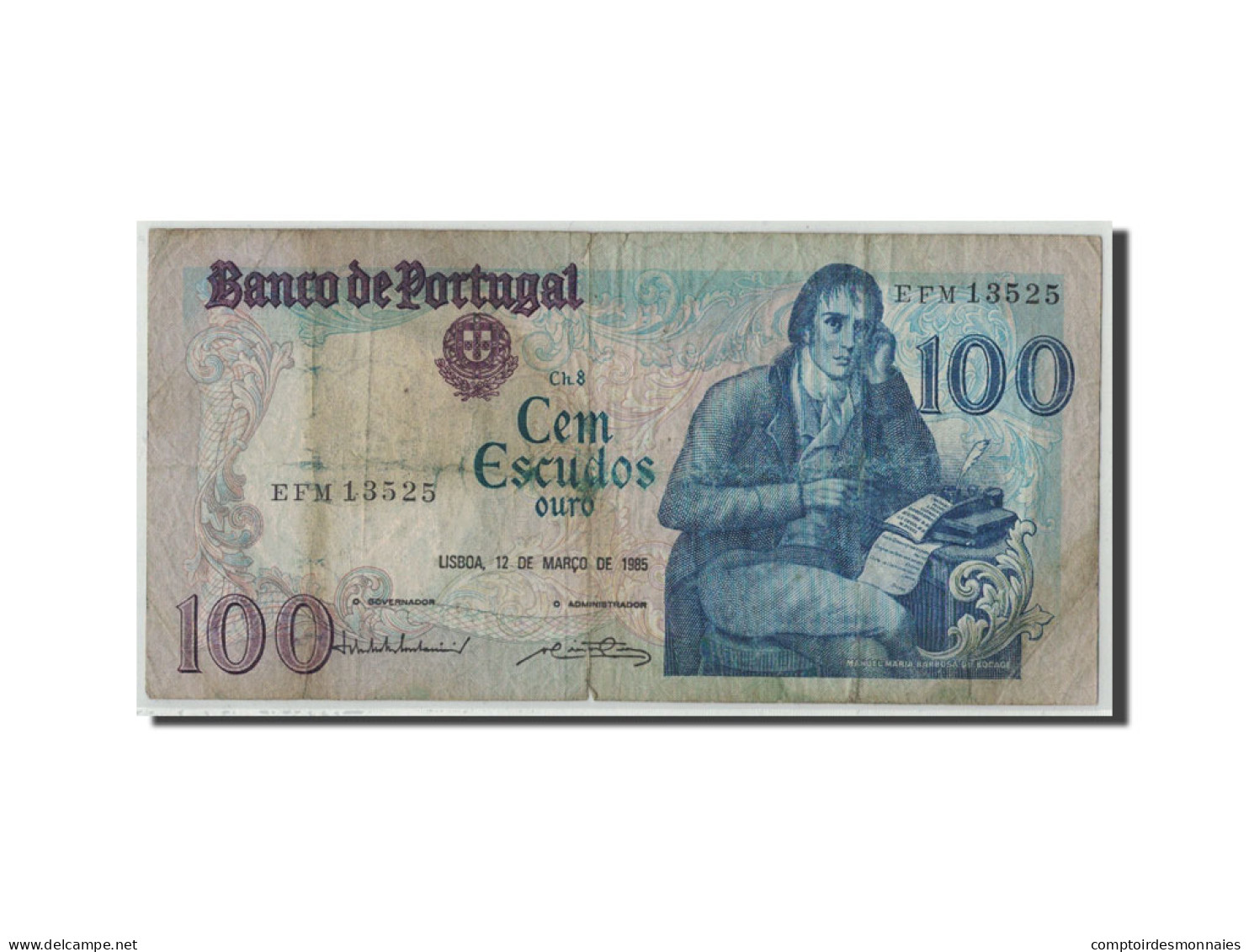 Billet, Portugal, 100 Escudos, 1985, 1985-03-12, KM:178d, B - Portugal